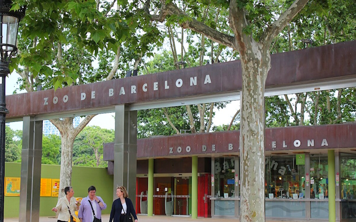 Eingang Zoo Barcelona