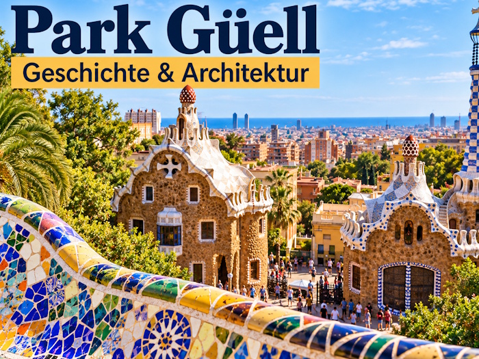 Park Güell in Barcelona – Geschichte und Architektur mit Gaudís Mosaiken, geschwungenen Formen und markanten Gebäuden