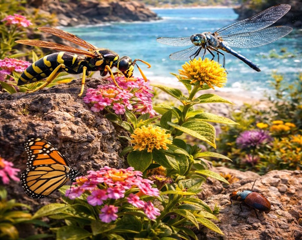 Verschiedene Insekten