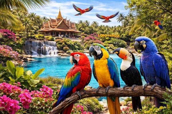 Papageien im Loro Park