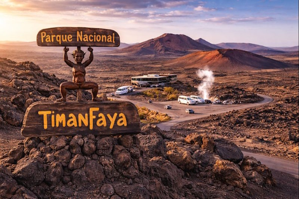 Timanfaya Nationalpark mit Feuerberge